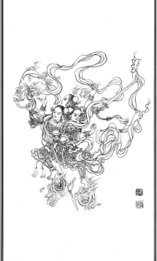 中国神话人物097哪吒图片