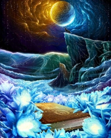 小兔子吃萝卜图片_风景漫画_动漫卡通_图行天