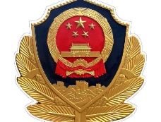 PPT模版警徽图片