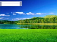 天空青山绿水风景图片