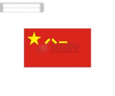 展板PSD下载中国人民解放军军旗