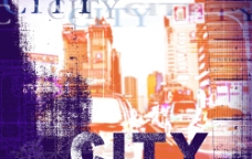 城市数字背景图片