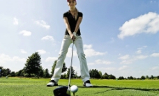 高尔夫运动女性高尔夫球运动图片