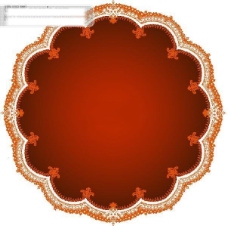 古典布纹古典欧式花纹圆盘式桌布花纹