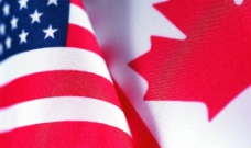 美国加拿大国旗图片