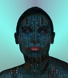 机器人 抽象科技创意人物合成图片