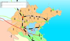 山东省铁路地图