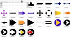 各种箭头箭头指向矢量素材矢量图其他矢量图矢量箭头