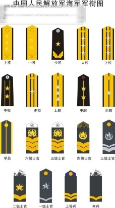 军人中国人民解放军海军军衔图