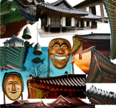 韩国传统建筑素材图片