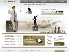 网络商务韩国商务企业网络网站首页图片