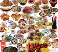菜谱素材各种菜谱图片食物图片PSD素材