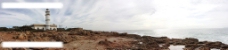 建筑风光灯塔建筑石头海边风光全景360图片
