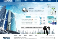 房产楼盘韩国楼盘房产公司网站模板图片