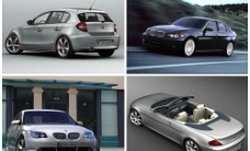 极品三维模型素材4款宝马汽车3D模型图片